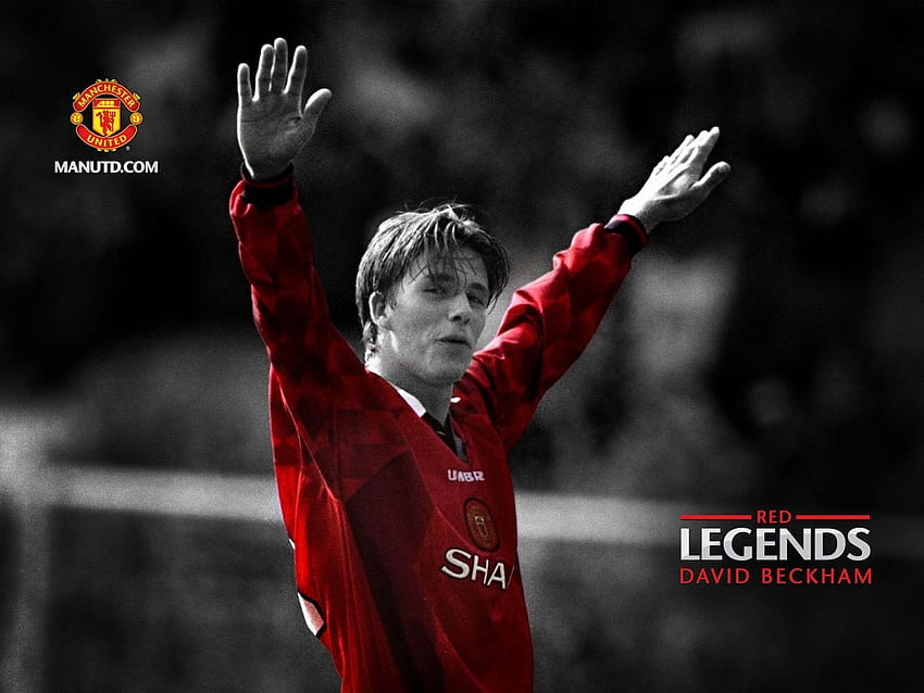 David Beckham Manchester United Football Design HD wallpaper