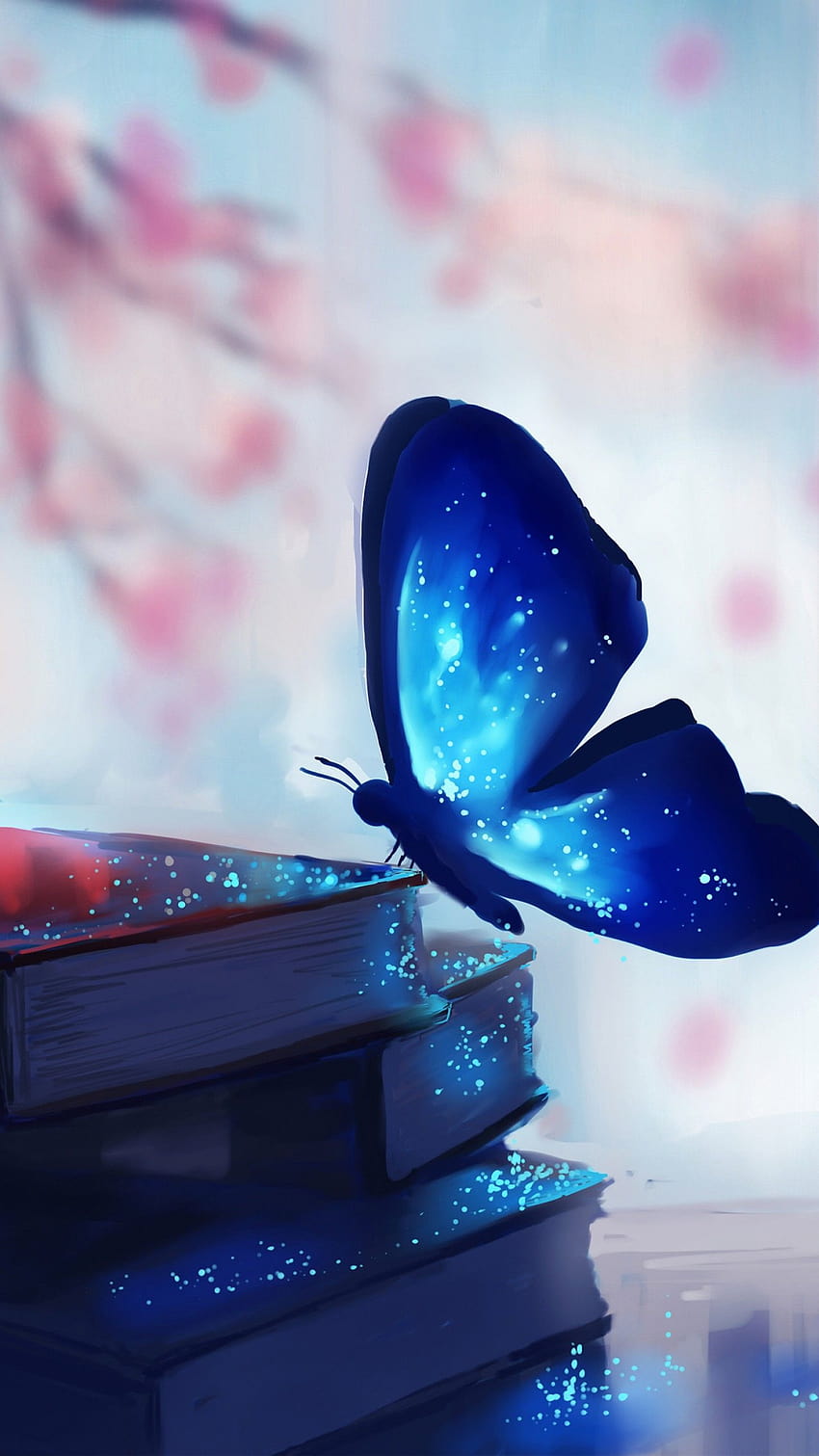 Butterfly, books, magic, art, Animals, magical butterfly HD phone ...