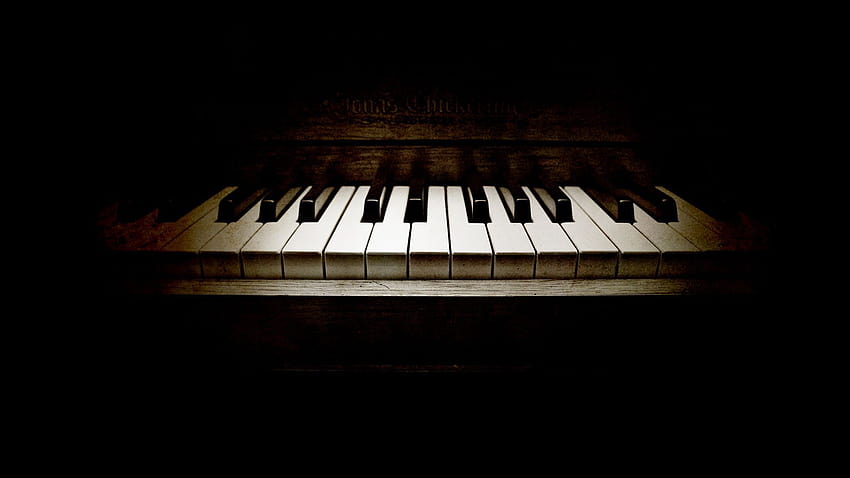 Piano Backgrounds, dark piano HD wallpaper