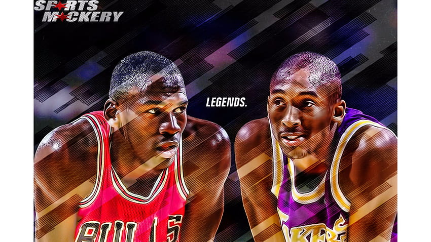 Download Two of the greatest athletes of all time Kobe Bryant and Michael  Jordan Wallpaper  Wallpaperscom