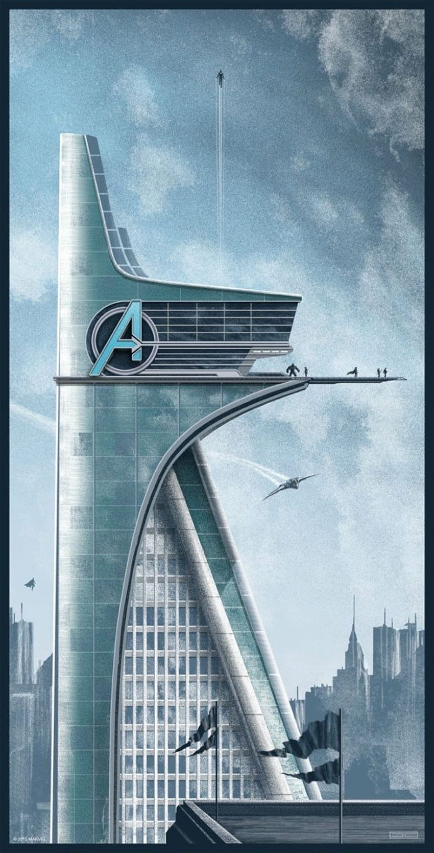 Stark Tower, stark building HD phone wallpaper