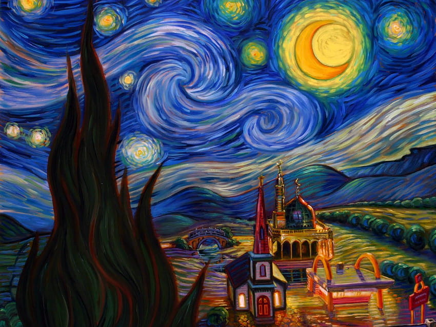 Van Gogh postado por Ethan Thompson papel de parede HD
