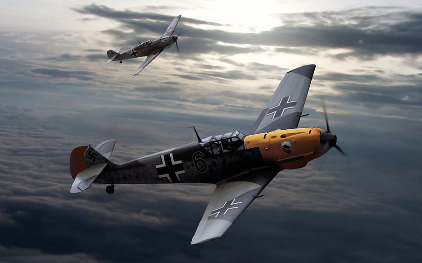 Deutsche WW2-Kämpfer, Bomberflugzeuge HD-Hintergrundbild