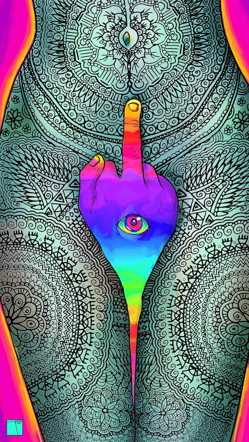 Estética hippie ~ Kecbio, estéticas trippy fondo de pantalla del teléfono