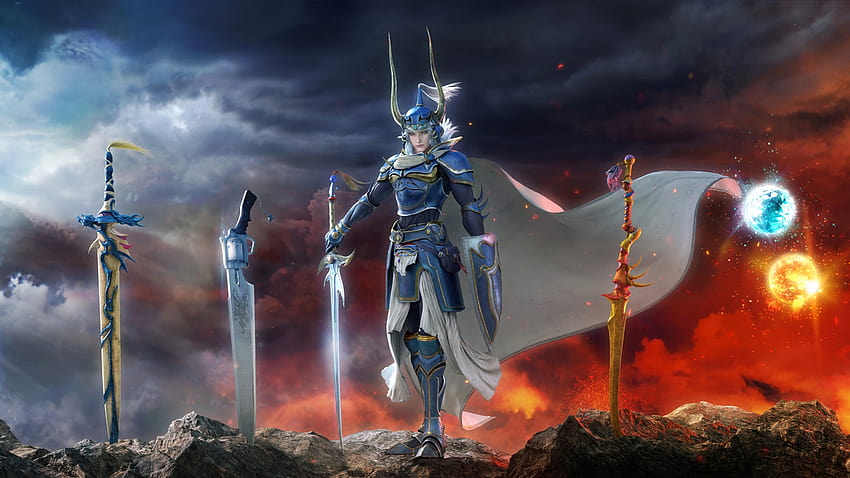 Warrior of Light Swords Dissidia Final Fantasy NT HD тапет