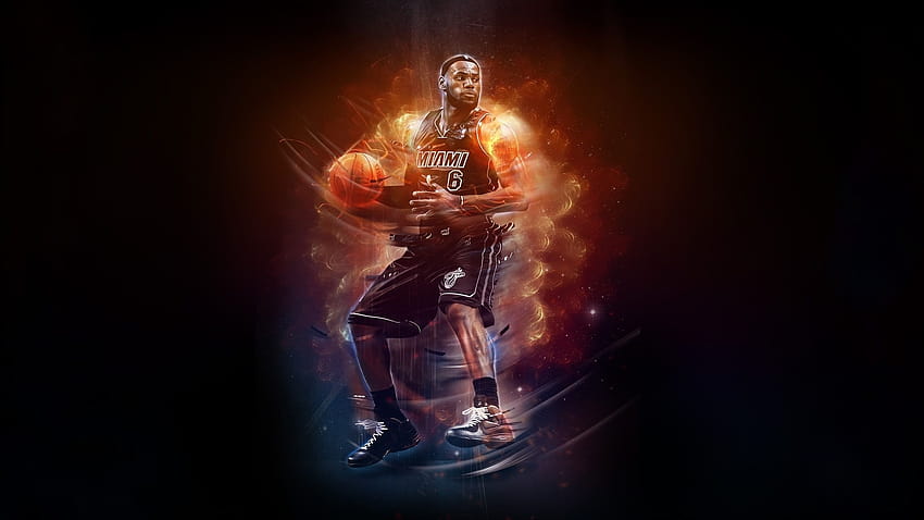 Sports • LeBron James NBA , joueur de basket-ball, james lebron, joueur de la nba • Pour vous le meilleur pour et mobile, rétro lebron Fond d'écran HD