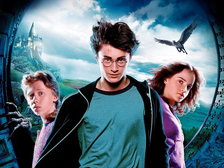 Harry Potter i więzień Azkabanu Harry Potter Ron weasley Hermiona Granger Daniel Radcl…, Harry Potter i Hermiona Granger Tapeta HD