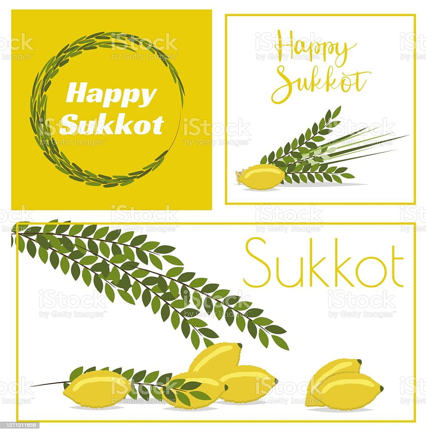 Happy Sukkot Set Of Flyers Or Posters Stock Illustration HD phone wallpaper