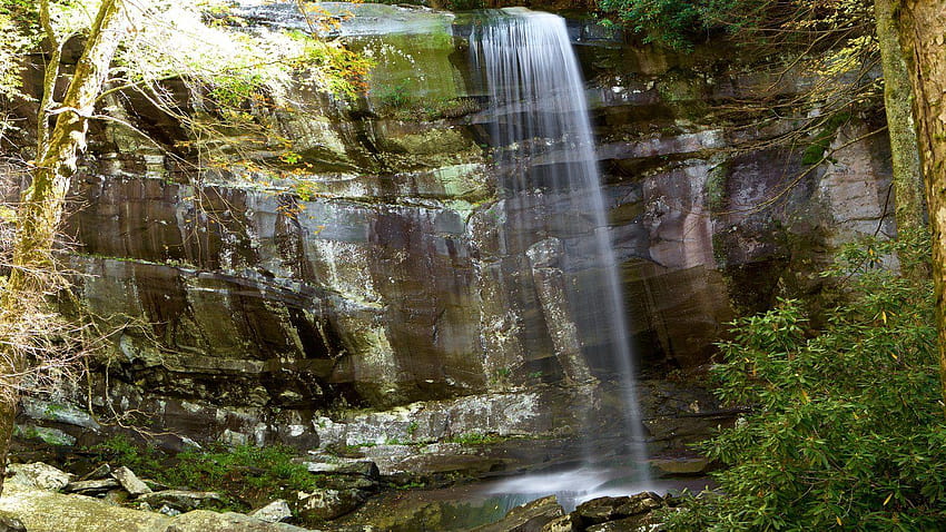 Waterfall : View of Great Smoky Mountains National Park, smoky mountain falls HD wallpaper