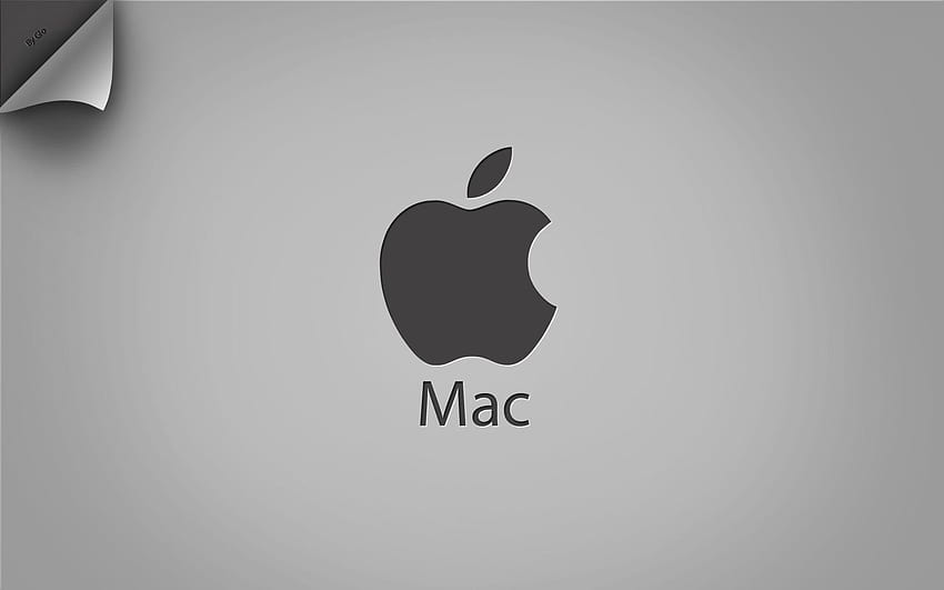 Logo Apple Mac, logo pomme noire 1080 Fond d'écran HD
