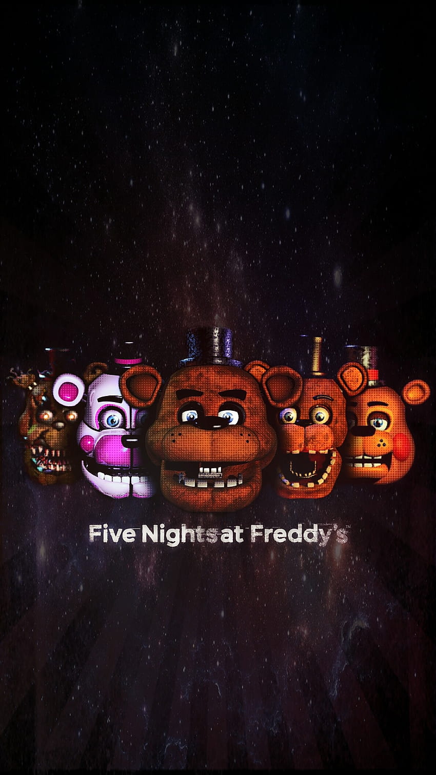 1189x2114, Fnaf All Freddys By Garebearart1, fnaf mobile HD phone wallpaper