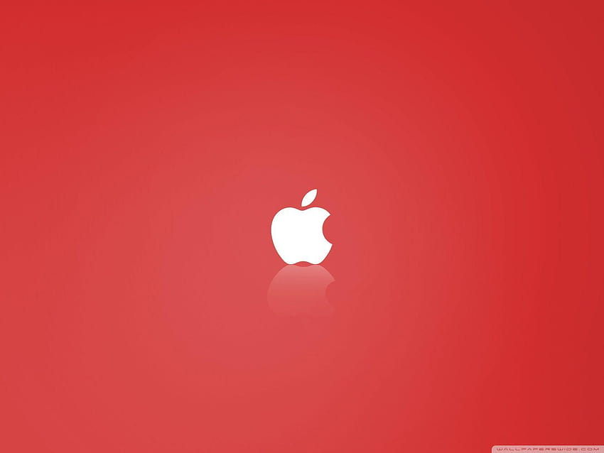 Apple MAC OS X Red ❤ per Ultra TV, logo mela rosso iphone 4 Sfondo HD