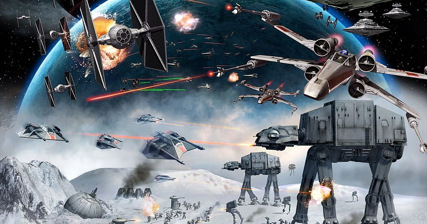 Star Wars: Les 10 meilleures batailles spatiales, classées, batailles au sol Star Wars Fond d'écran HD