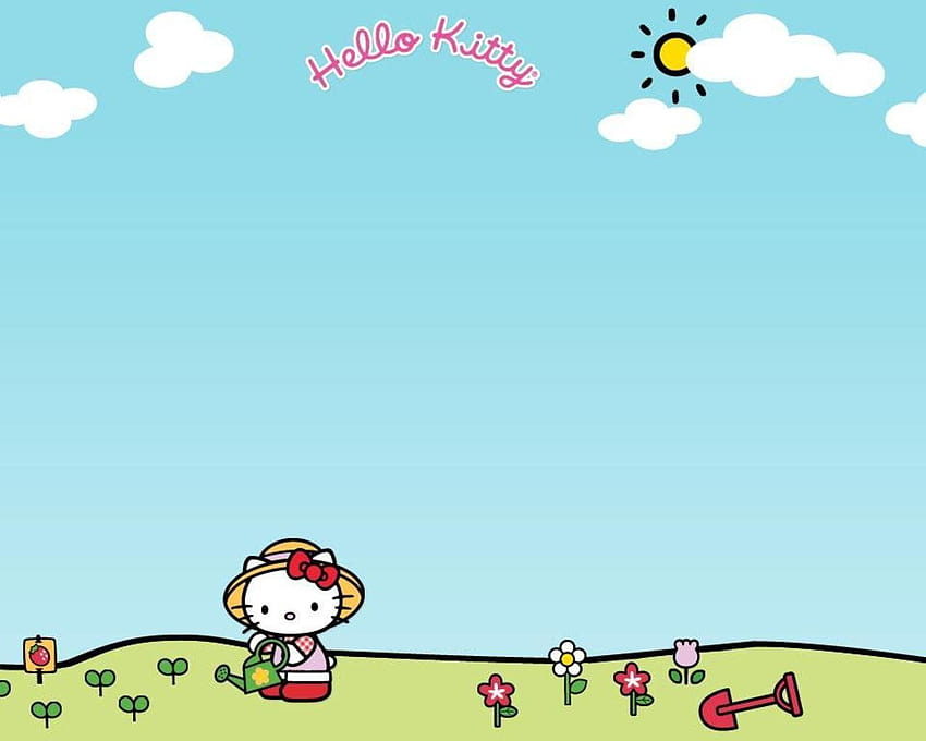 Hello Kitty Spring, hello spring HD wallpaper