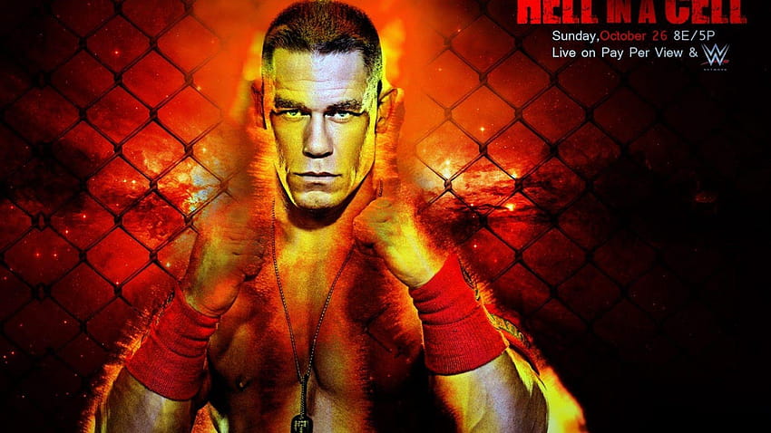 1920x1080 2014, Wwe, Wwf, Wrestling, John Cena, Hell In A Cell 2014, wwe นรกในห้องขัง วอลล์เปเปอร์ HD