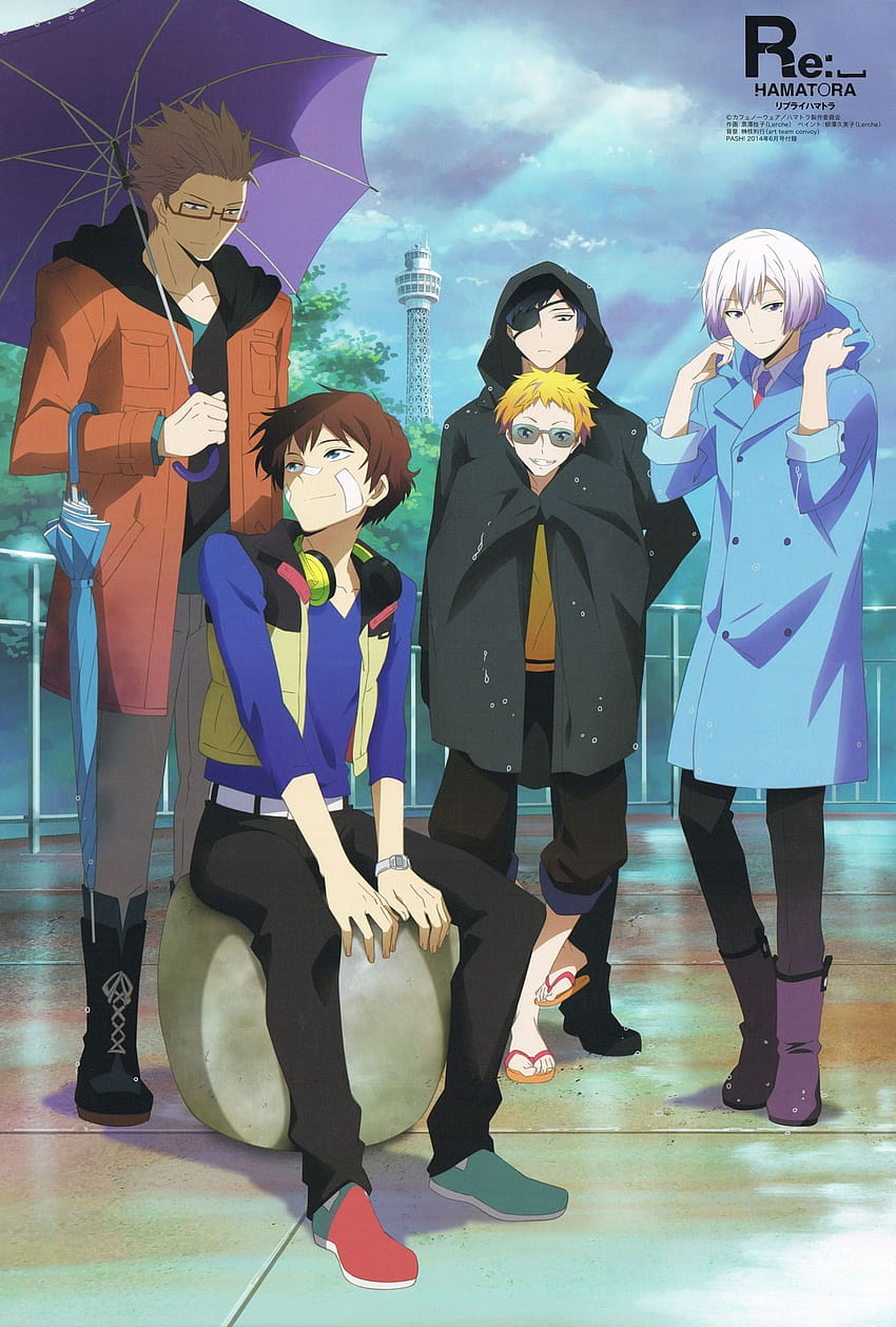 Rain hamatora character anime series group guys HD phone wallpaper