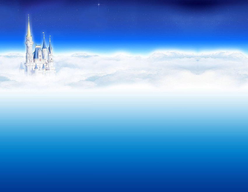 Cinderella Castle in the Clouds Cloud Backgrounds, disney princess castle background HD wallpaper