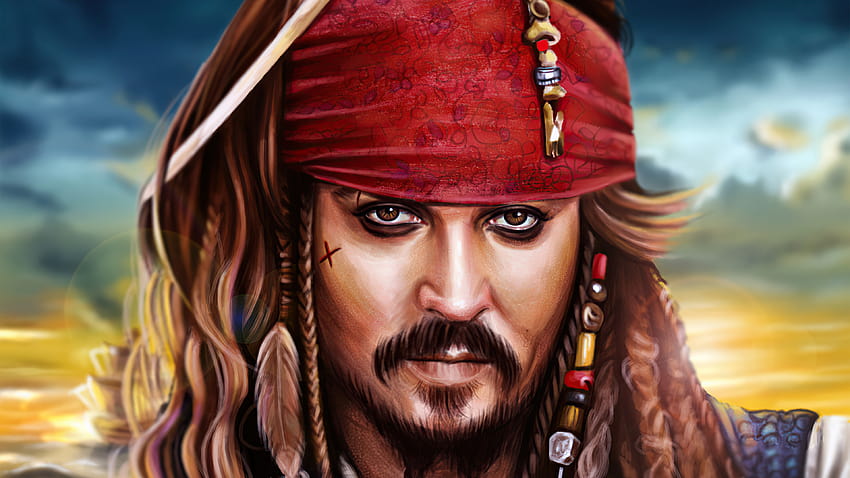 Jack Sparrow Colorful Digital 2D Art , Movies, Backgrounds, and HD ...