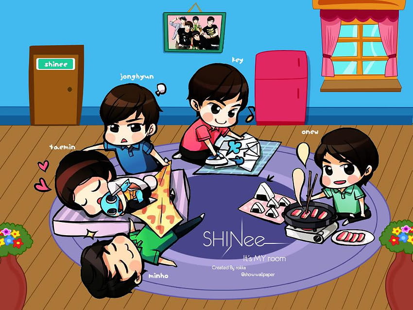 SHINee Chibi, jonghyun and key HD wallpaper