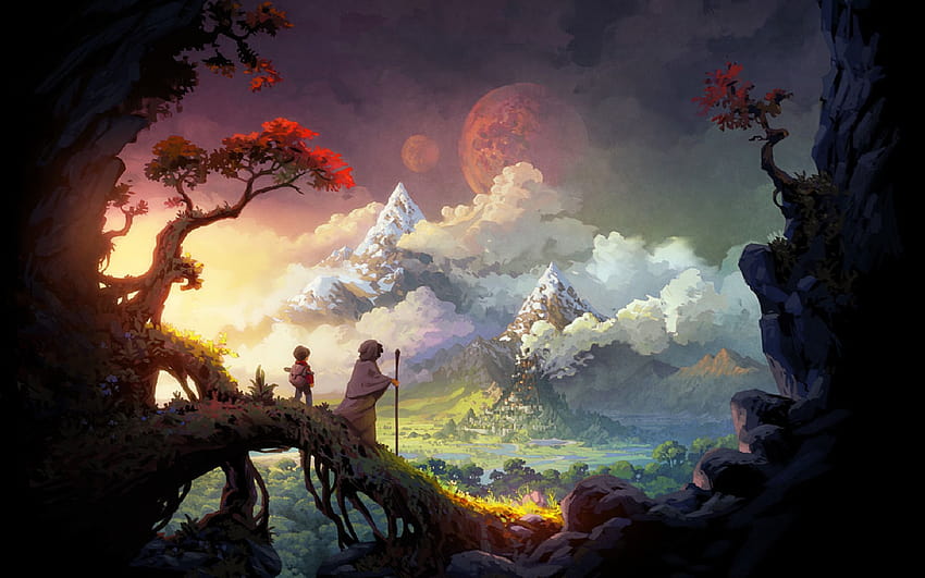 Fantasy Landscape, heroic fantasy HD wallpaper