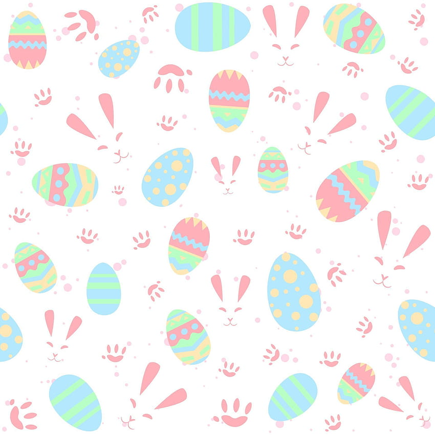 Pastel seamless pattern with rabbits, paws and eggs. Repetitive Easter backgrounds with bunnies for kids and babies. Christian and religious traditional concept for spring Holidays. 1977551 Vector Art at Vecteezy, easter stripes HD phone wallpaper