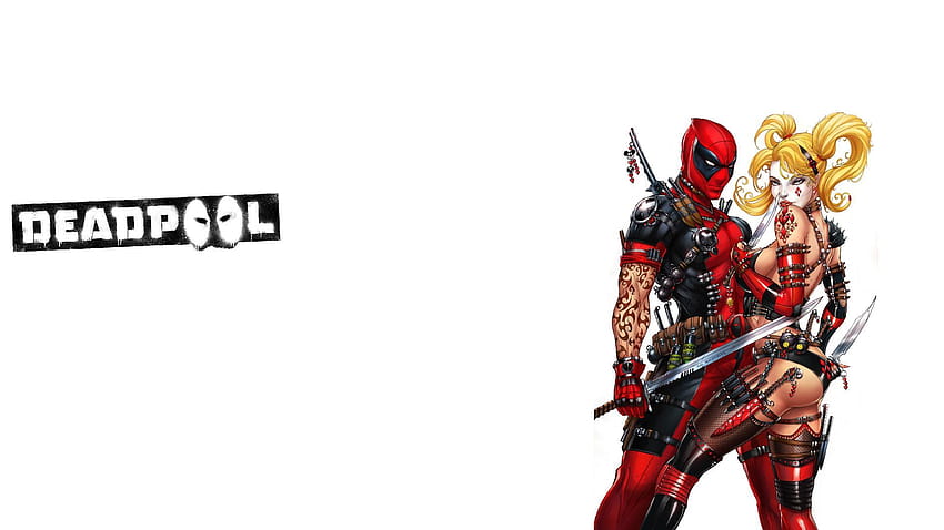Deadpool n Harley Quinn enjoy, deadpool and harley quinn HD wallpaper