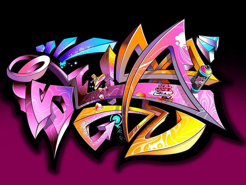 graffiti hip hop 3d HD wallpaper