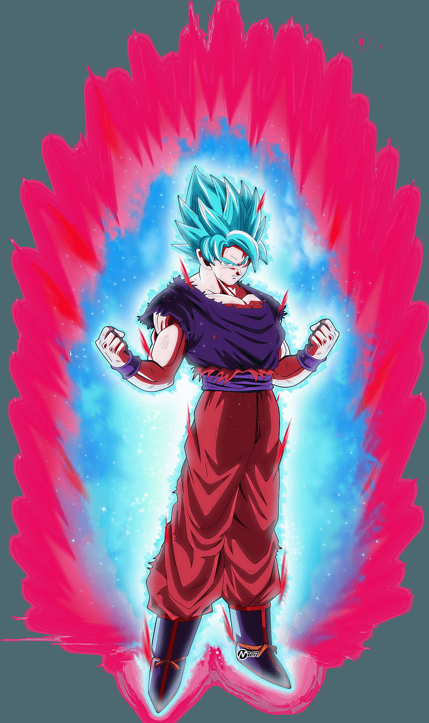 Son Goku, kaioken biru super saiyan x20 wallpaper ponsel HD