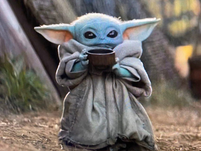Baby Yoda tomando sopa é o próximo meme de 'beber chá': 'The Mandalorian' papel de parede HD