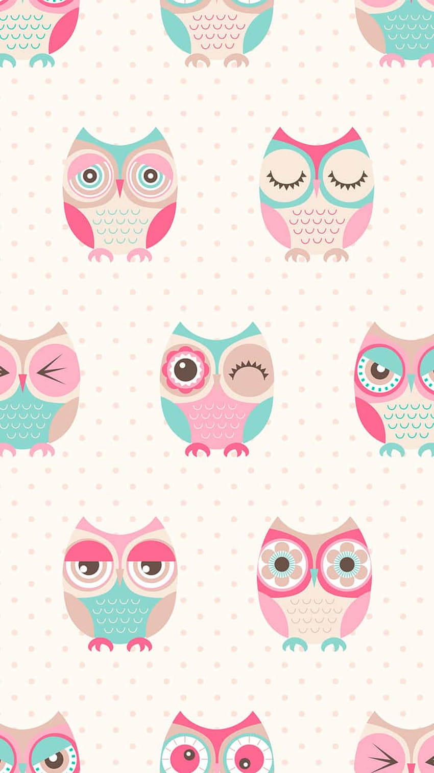 Owl, And Backgrounds, kawaii 720x1280 HD phone wallpaper