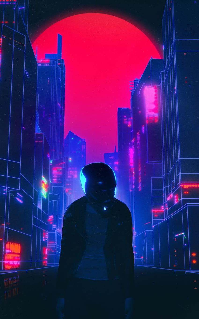 800x1280 Biker Retrowave Nexus 7samsung Galaxy Tab 10note Android Tablets Backgrounds And 8345