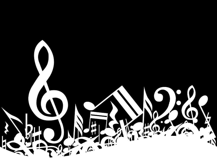 Black and White Clasicel Music Backgrounds HD wallpaper