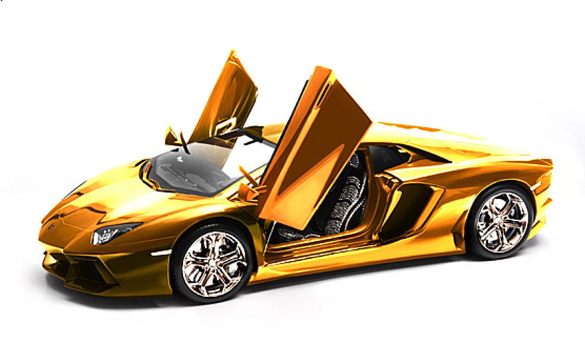 of Golden Cars HD wallpaper