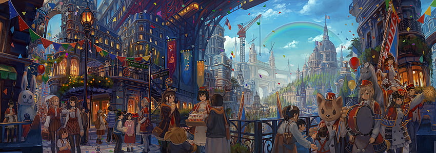 Festivals Ultrawide Anime ...wallha, anime festival HD wallpaper