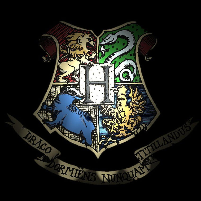 Harry Potter Hogwarts Crest iPhone, lambang perisai wallpaper ponsel HD