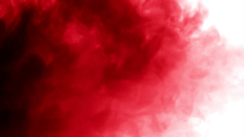 白い背景の上の赤い煙ストック ビデオ、赤と白の背景 高画質の壁紙