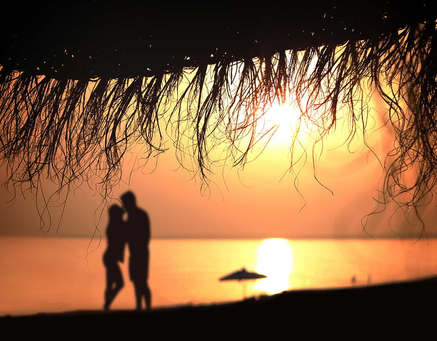1 Love Couples at Sunset, Couple Sunset, shadow boy sunset Wallpaper HD
