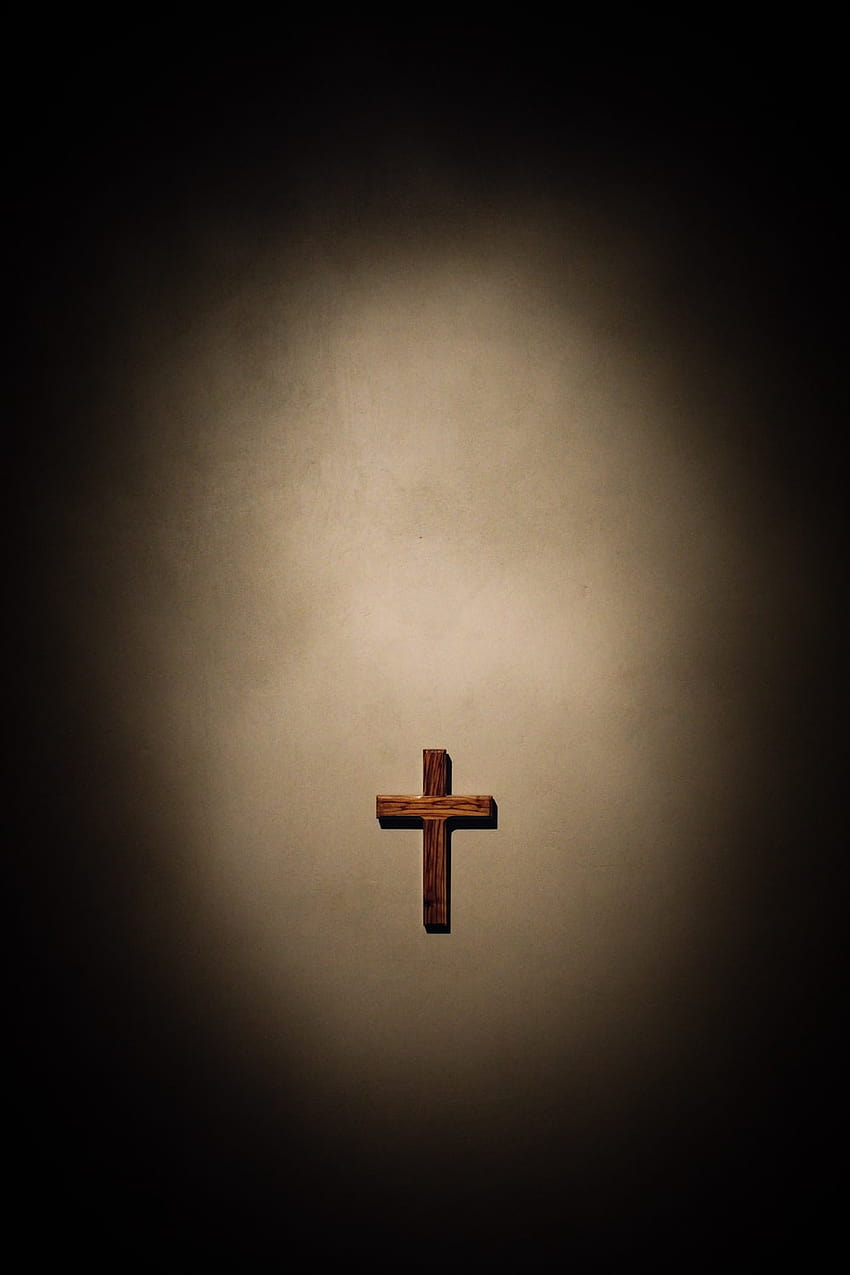 Wood Cross, catholic cross HD phone wallpaper