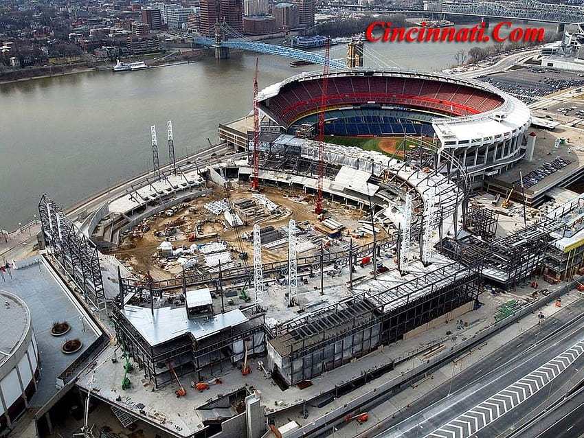 Cincinnati Reds Ballpark Construction, great american ball park HD wallpaper