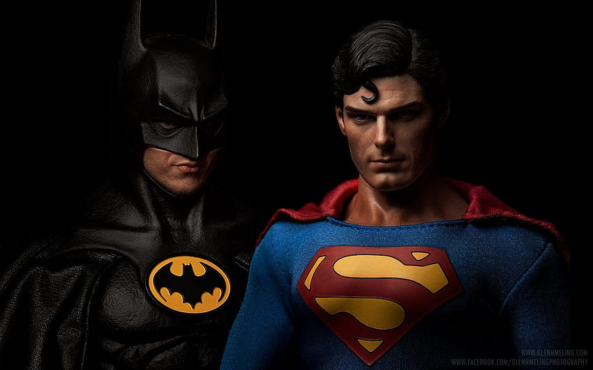 Batman v Superman: Wersja retro z lat 90., superman Christopher Reeve Tapeta HD