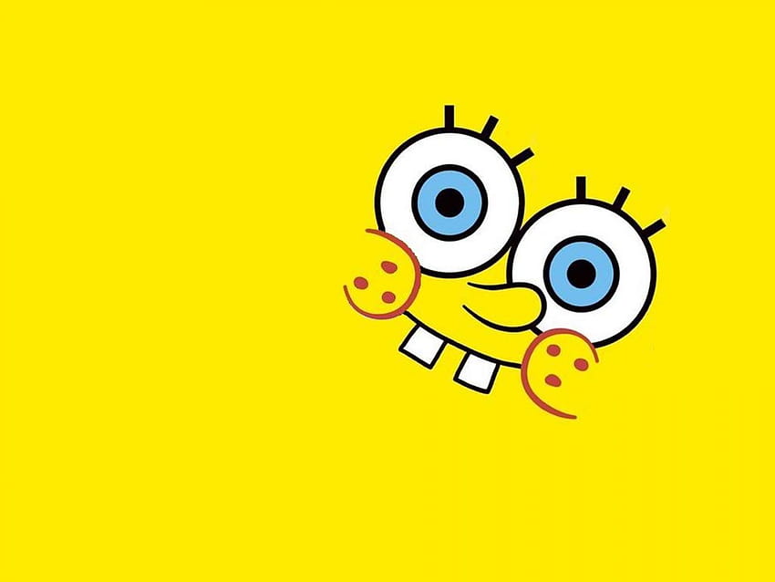 Spongebob Face Yellow Backgrounds HD wallpaper