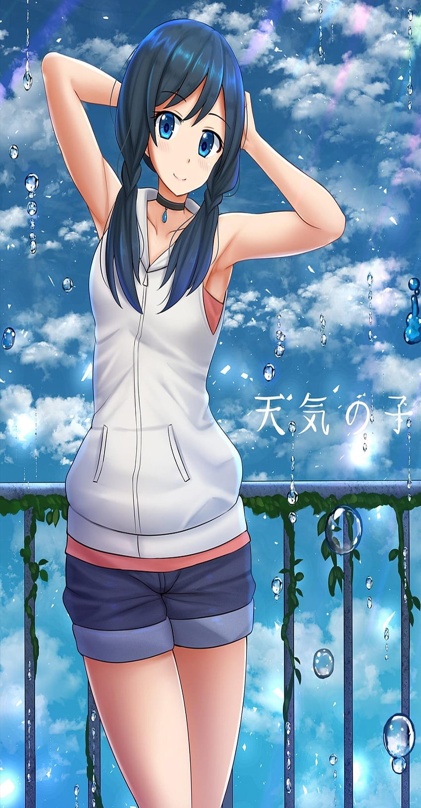 Weathering With You Anime สำหรับ Android พยากรณ์อากาศบนมือถือกับคุณ วอลล์เปเปอร์โทรศัพท์ HD