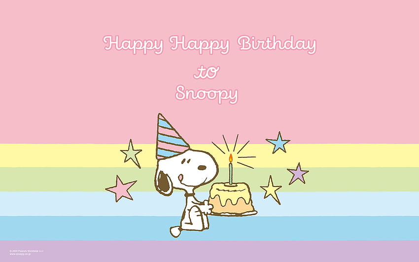 Snoopy Birtay Tapeta HD