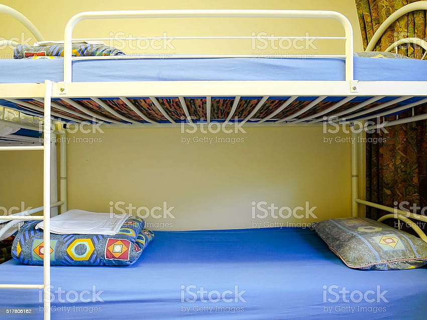 Etagenbetten im Hostel Stock HD-Hintergrundbild