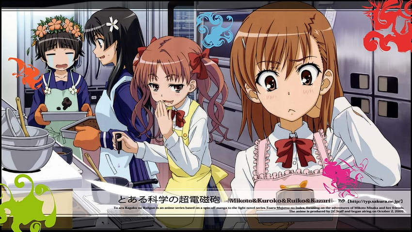 Misaka Mikoto Toaru Kagaku no Railgun Uiharu Kazari Anime Shirai Kuroko Saten Ruiko HD-Hintergrundbild