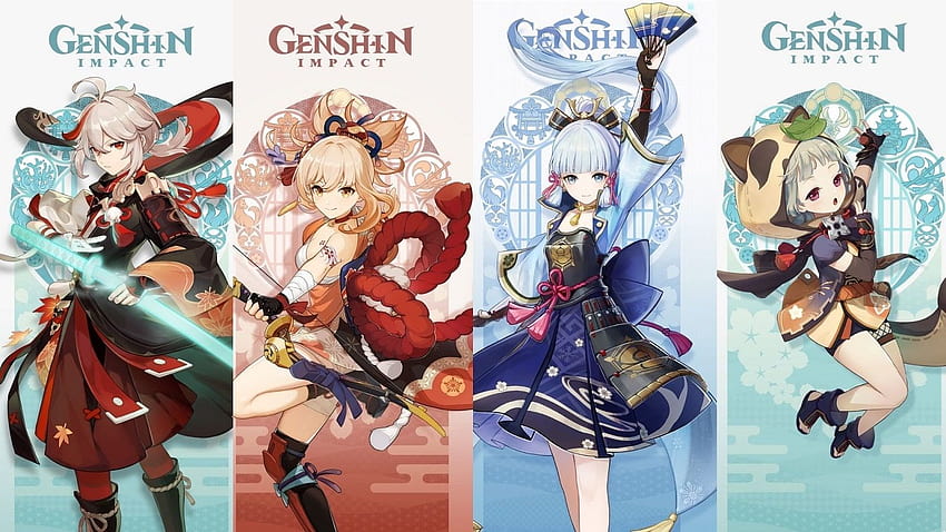 All Genshin Impact Inazuma characters: Baal, Kazuha, Ayaka, Sayu ...