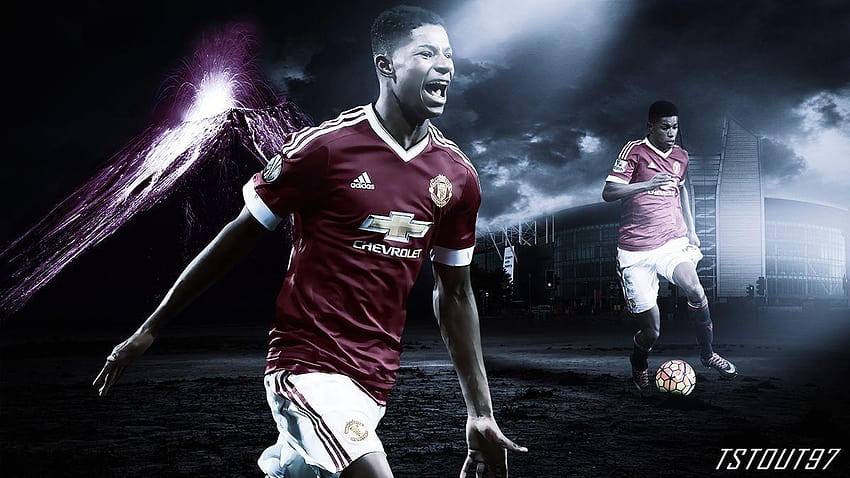 Marcus Rashford Manchester United on Behance HD wallpaper