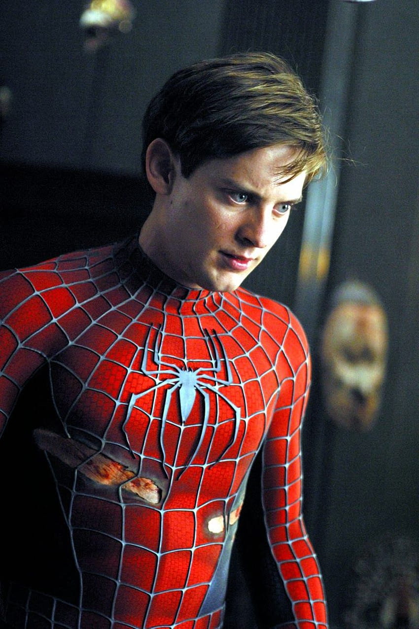 Tobey Maguire Spider Man, retrato del hombre araña fondo de pantalla del teléfono