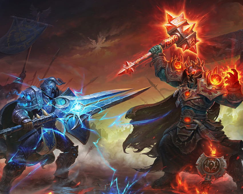 World Of Warcraft Warcraft Wow Alliance Horde Warrior Armor Weapons Sword Hammer : 13 HD wallpaper