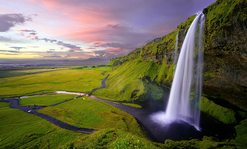 Seljalandsfoss Waterfall, Iceland HD wallpaper